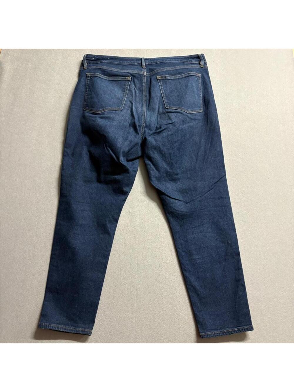 LOFT The Curvy Skinny Jeans Womens Size 16 33 Dark Wash Denim Stretch Blue - Picture 8 of 11